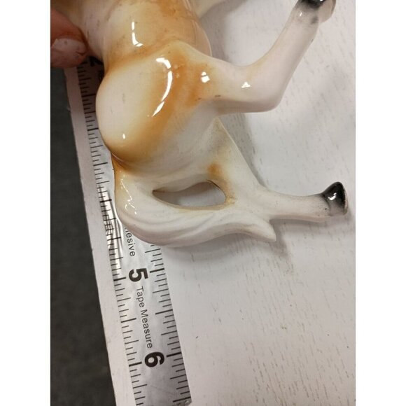 Vintage Ceramic Pottery Palomino Horse Pony Figurine Prancing Collectible Japan - Picture 11 of 11